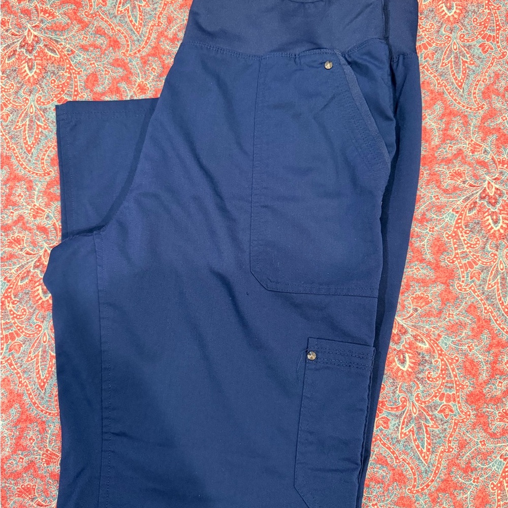 Healing Hands Women’s Navy Yoga Band Scrubs